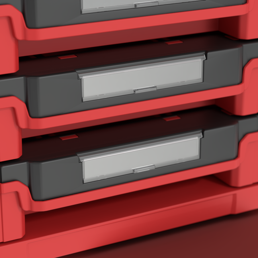 Cutie scule cu sertare PRIME Drawer 4 Toolbox Expert Red Ultra