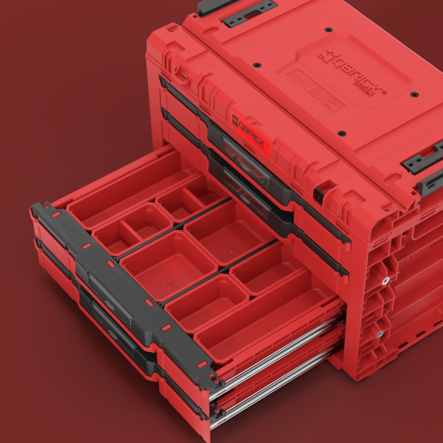 Cutie scule cu sertare PRIME Drawer 4 Toolbox Expert Red Ultra