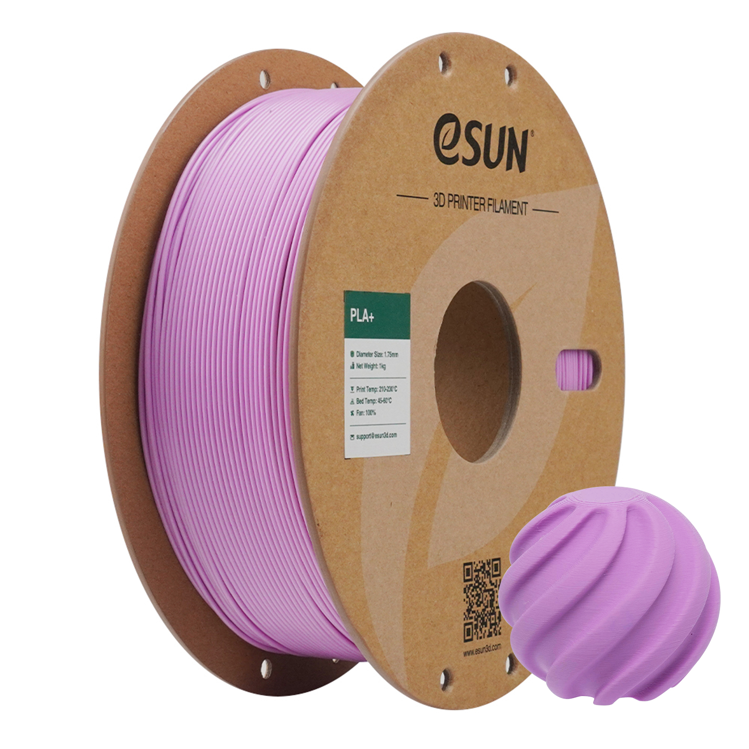 pla+ liliac Filament ESUN PLA+ Lilac 1.75mm - imagine 1